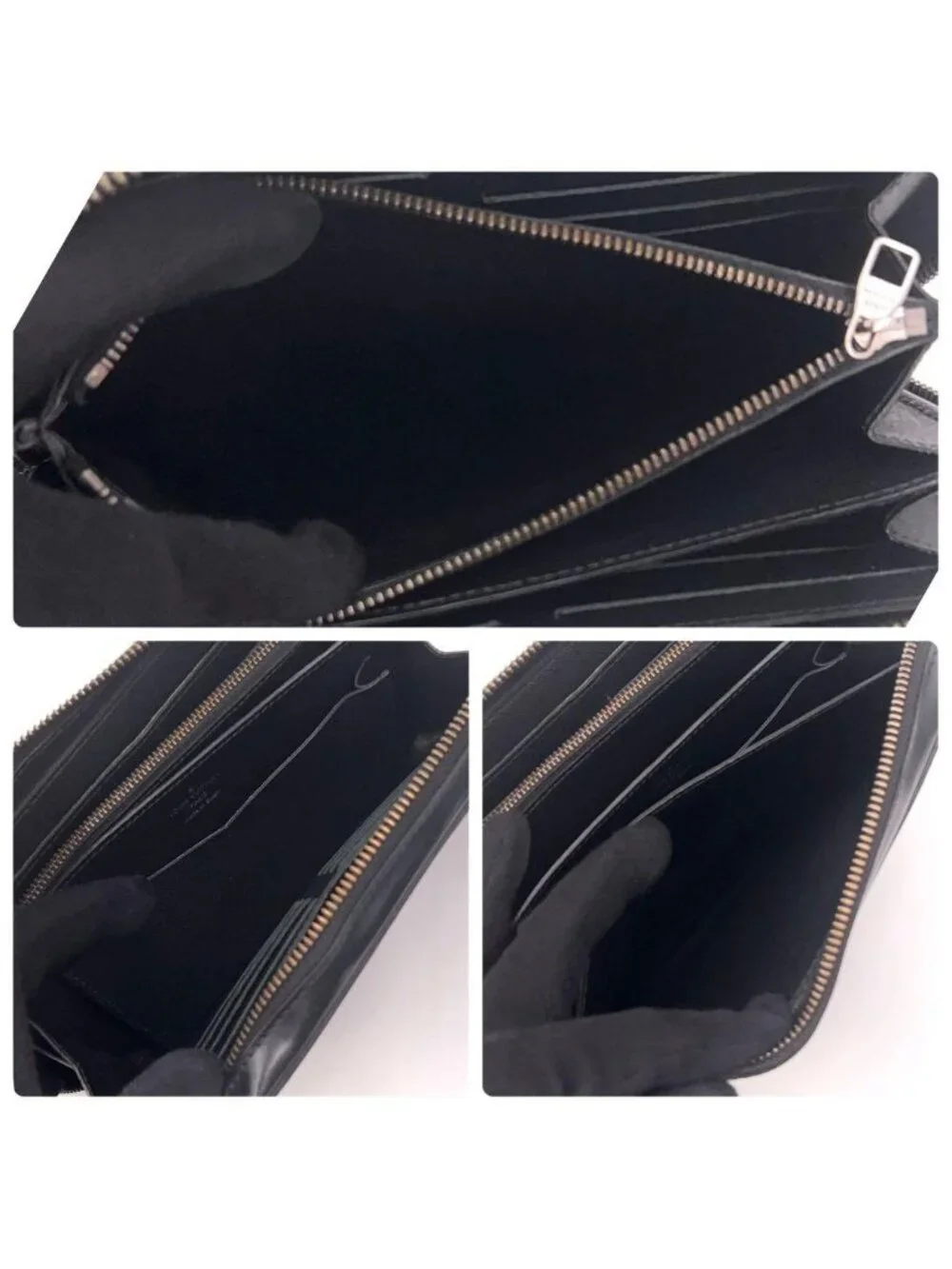 Louis Vuitton Monogram Eclipse Zippy XL Wallet Black